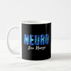 Mug Blue Neuro Infirmière Icu Neurologie Unité de soin