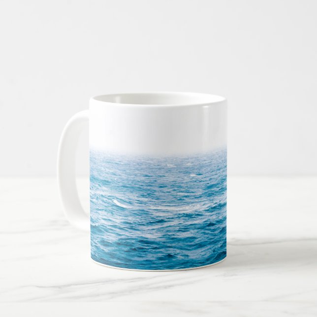 Mug Blue Ombre Ocean Skyline (Devant gauche)