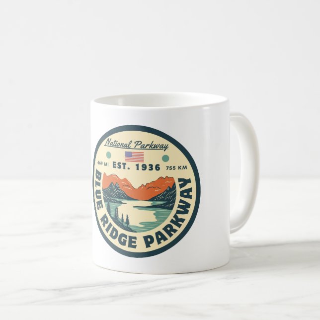 Mug   Blue Ridge Parkway Scenic Byway Virginia North C (Devant droit)