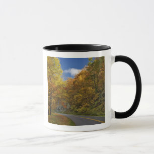Mug Blue Ridge Parkway sinuant à travers les couleurs