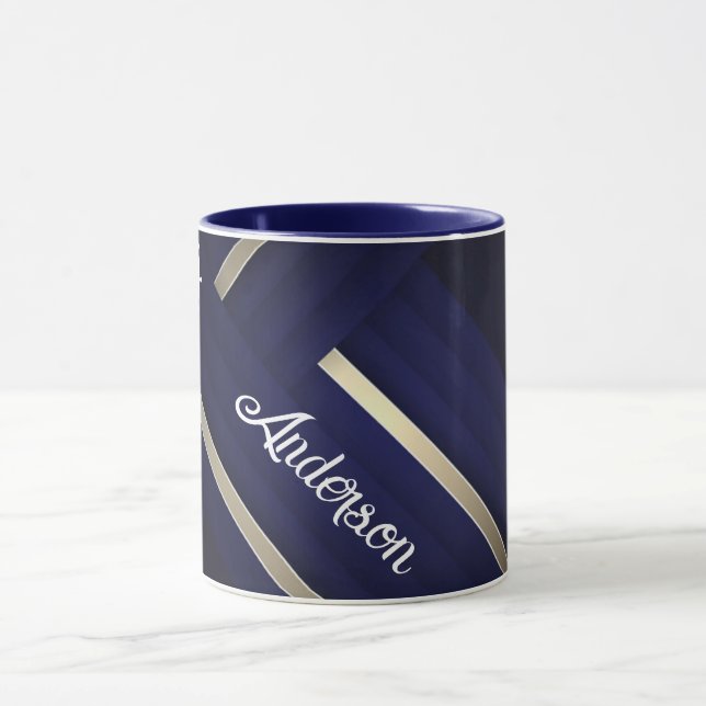 Mug Blue Royal Caribbean Cruise Texte blanc (Centre)