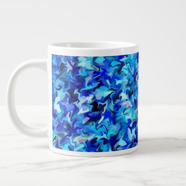 Mug Blue Swirl 20oz (Gauche)