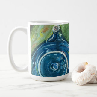 Mug Blue Teapot and Chai Artwork