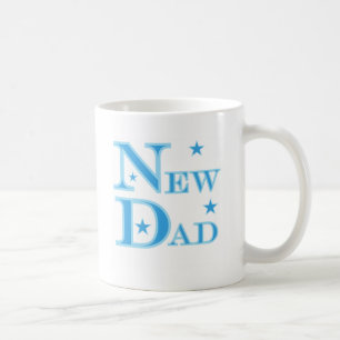 Mug Blue Text Nouveau papa T-shirts et cadeaux