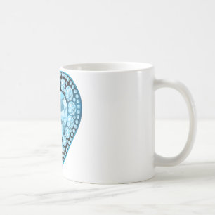 Mug Blue Topaz Gem Heart