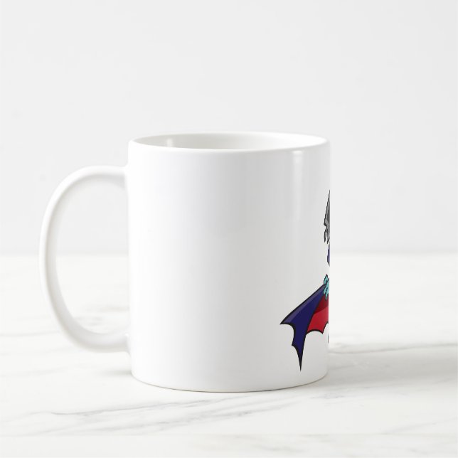 Mug Blue Vampire Boy with Cape Cute Dracula (Gauche)