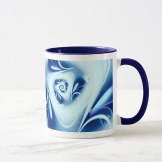 Mug Blue Water Fine Fractal Art