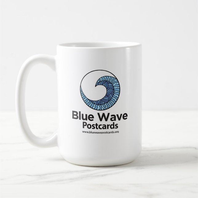 Mug Blue Wave Postcards - Classic Mug, 11 oz (Gauche)