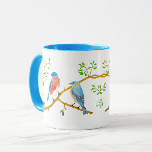 Mug Bluebirds Combo Bleu Clair