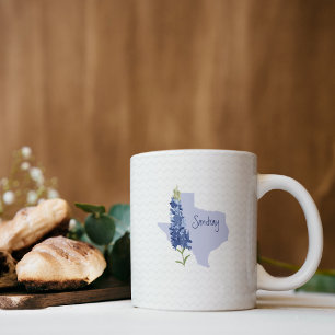 Mug Bluebonnet personnalisé Texas