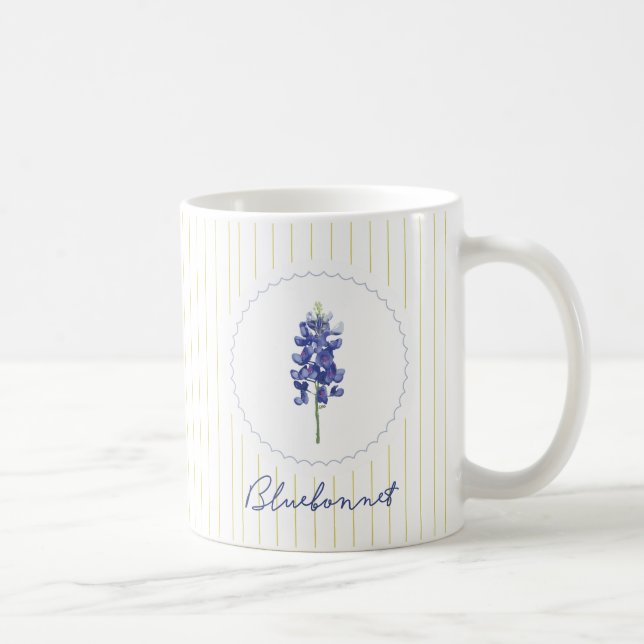 Mug Bluebonnet, Texas Fleur sauvage, Bleu, Printemps p (Droite)