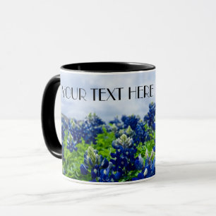 Mug Bluebonnets Blue Flowers Texas texan Floral