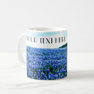 Mug Bluebonnets Blue Flowers Texas texan Floral Coffee