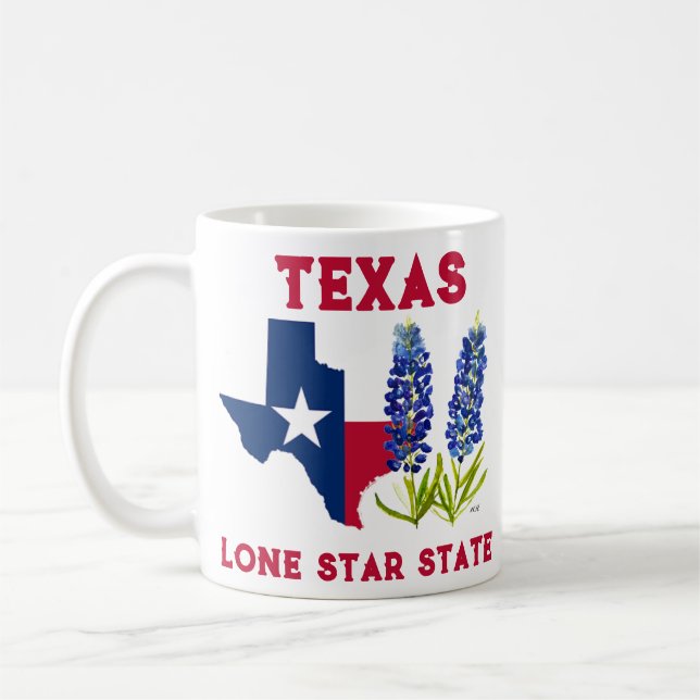 Mug Bluebonnets Texas State Flowers Lupine Lone Star (Gauche)