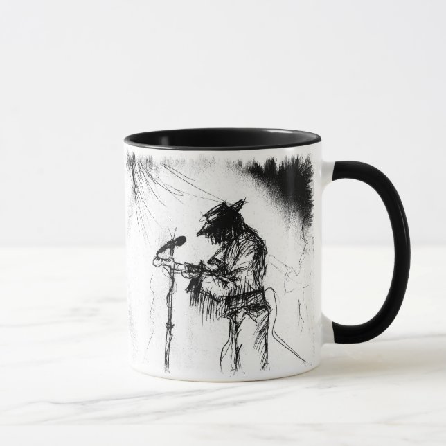 Mug Blues Music Guitariste et orchestre sur scène (Droite)