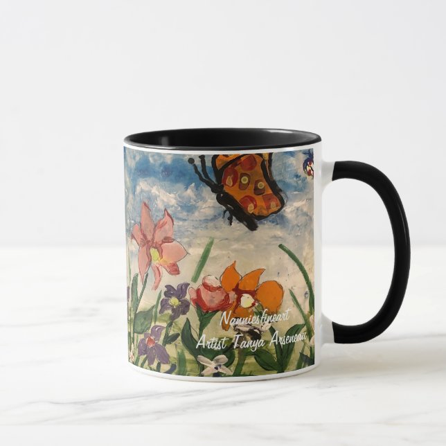Mug Blues printanières et oeuvres d'art pour enfants o (Droite)