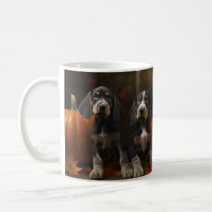 Mug Bluetick Coonhound Chiot Automne Citrouille de pla