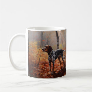 Mug Bluetick Coonhound en automne Leaves automne Inspi