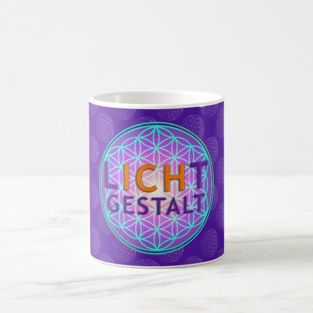 Mug Blume Des Lebens Lichtgestalt | motif violet (Centre)