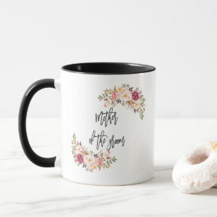 Mug Blush Floral écriture manuscrite Mère de la chambr