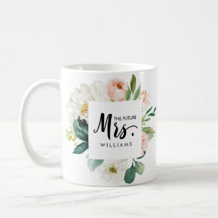 Mug Blush moderne   MARIAGE LE futur MRS Typographie