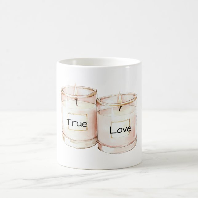 Mug Blush Pink Candles True Love (Centre)