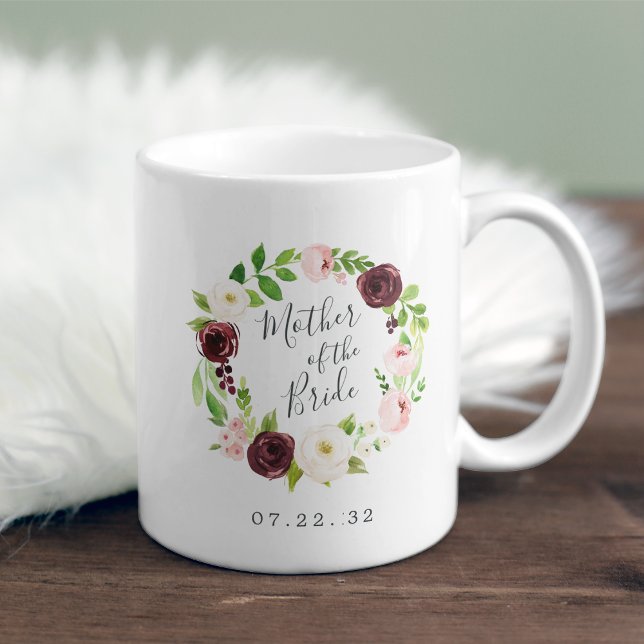 Mug Blush Romance Mère de la mariée (Créateur téléchargé)