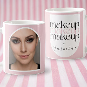 Mug Blush Rose Blanc Maquilleuse Photo Mignonne