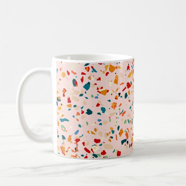 Mug Blush Terrazzo | Speckles écocliques roses | ABSTR (Gauche)