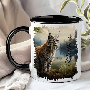 Mug Bobcat dans le défrichage