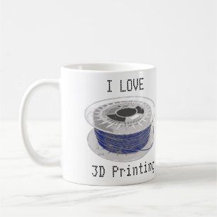 Mug Bobine de plastique bleu pour l'impression 3D avec