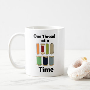 Mug Bobines de Fil Une à la Fois Motivationnel