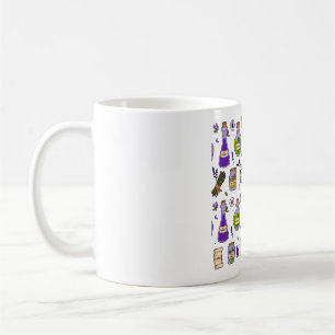 Mug Bocaux de potions de l'apothicaire de sorcière Mot