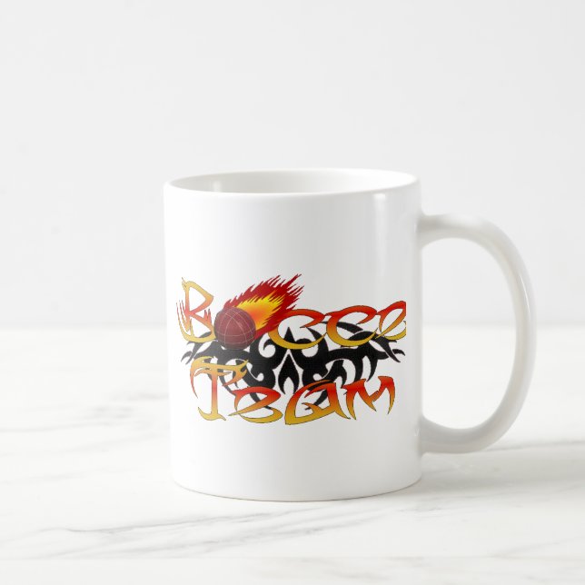 Mug Bocce Team Black Tribal Design (Droite)