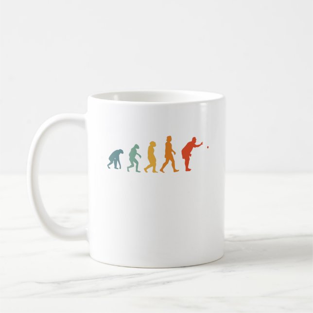 Mug Boccia Evolution Retro Boule Petanque (Gauche)