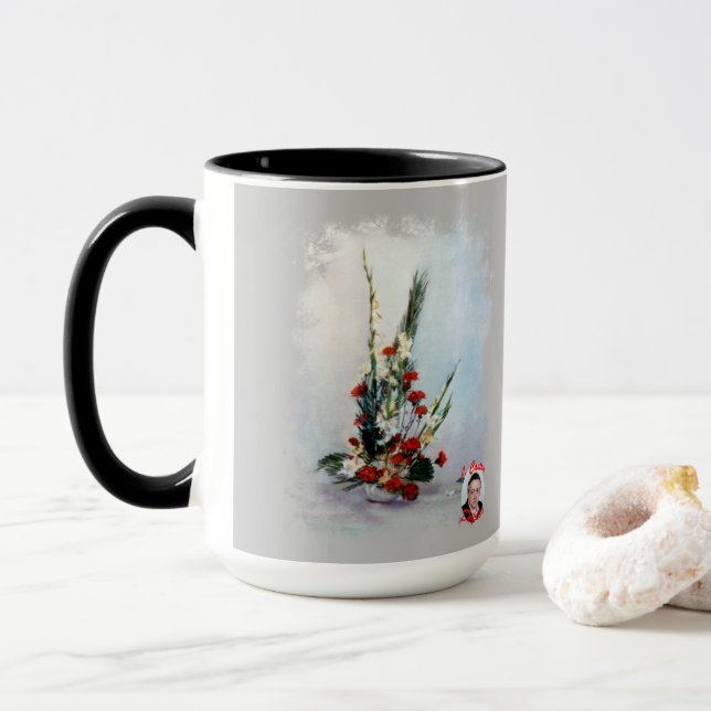 Mug Bodegón de flores (Avec donut)