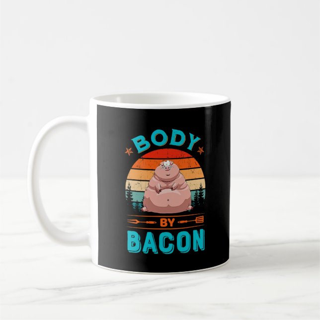 Mug Body Bacon Gras Pig Funny Mignonne Vintage (Gauche)