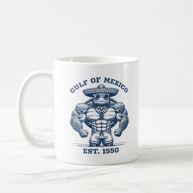 Mug Bodybuilder de tortues du golfe du Mexique portant (Gauche)