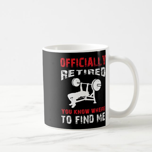 Mug Bodybuilder Retraite Cadeau Retraité Bodybuilding  (Droite)