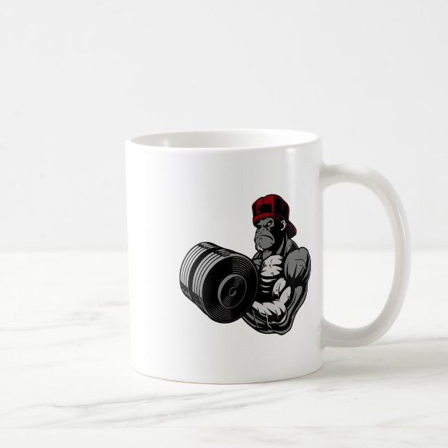 Mug Bodybuilding Gorilla Gym Strength Training Workout (Droite)