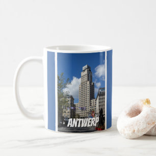 Mug Boerentoren Art déco, paysage urbain d'Anvers