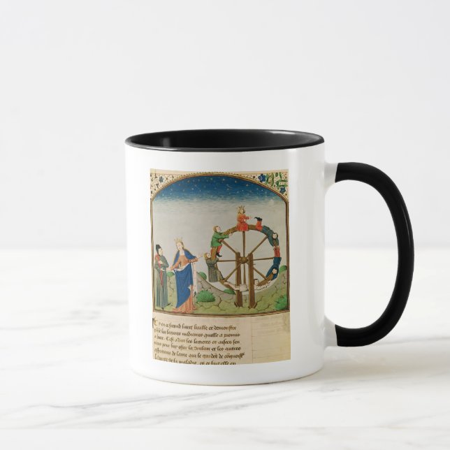 Mug Boethius avec la roue de la fortune (Droite)