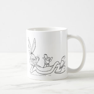 Mug BOGS BUNNY™ Carotte alimentaire croquis