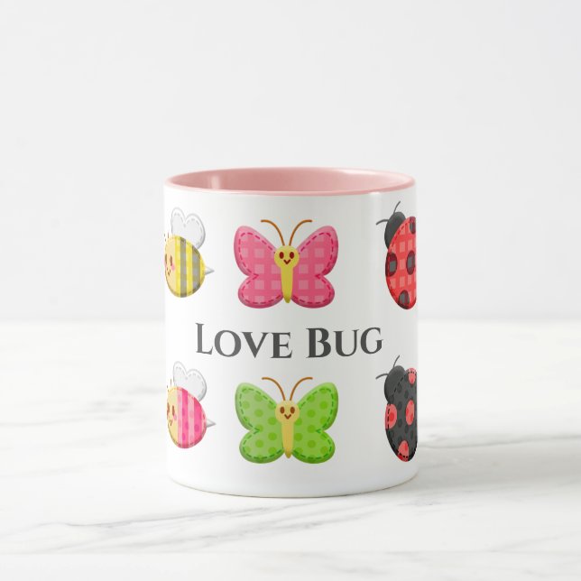 Mug Bogue d'amour rose mignon (Centre)