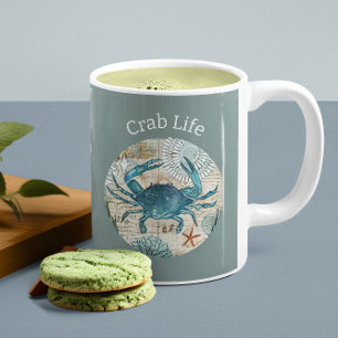 Mug Boheme Blues Crab Life Collection