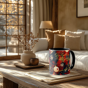Mug Bohème Chic Personnalisé pour les Fêtes - Nom 
