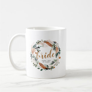 Mug Bohème Plume de verdure Mariee Boho
