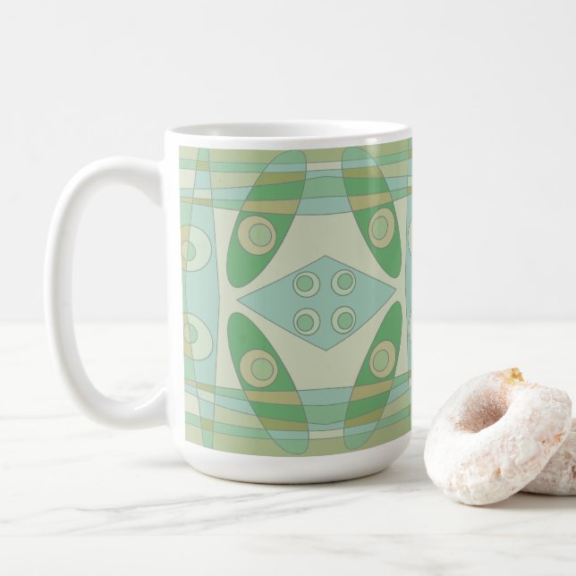 Mug Bohemian Chintz New Green Olive (Avec donut)