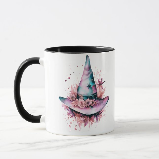 Mug Bohemian Pink and Blue Witches Casquette Halloween (Gauche)