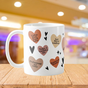 Mug Boho Affirmations Heart Teacher Cadeau